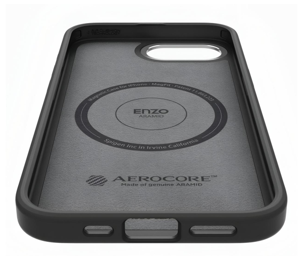 Spigen Enzo Aramid Mag Magsafe do iPhone 16E/17E Matte Black - 1319746 - zdjęcie 4